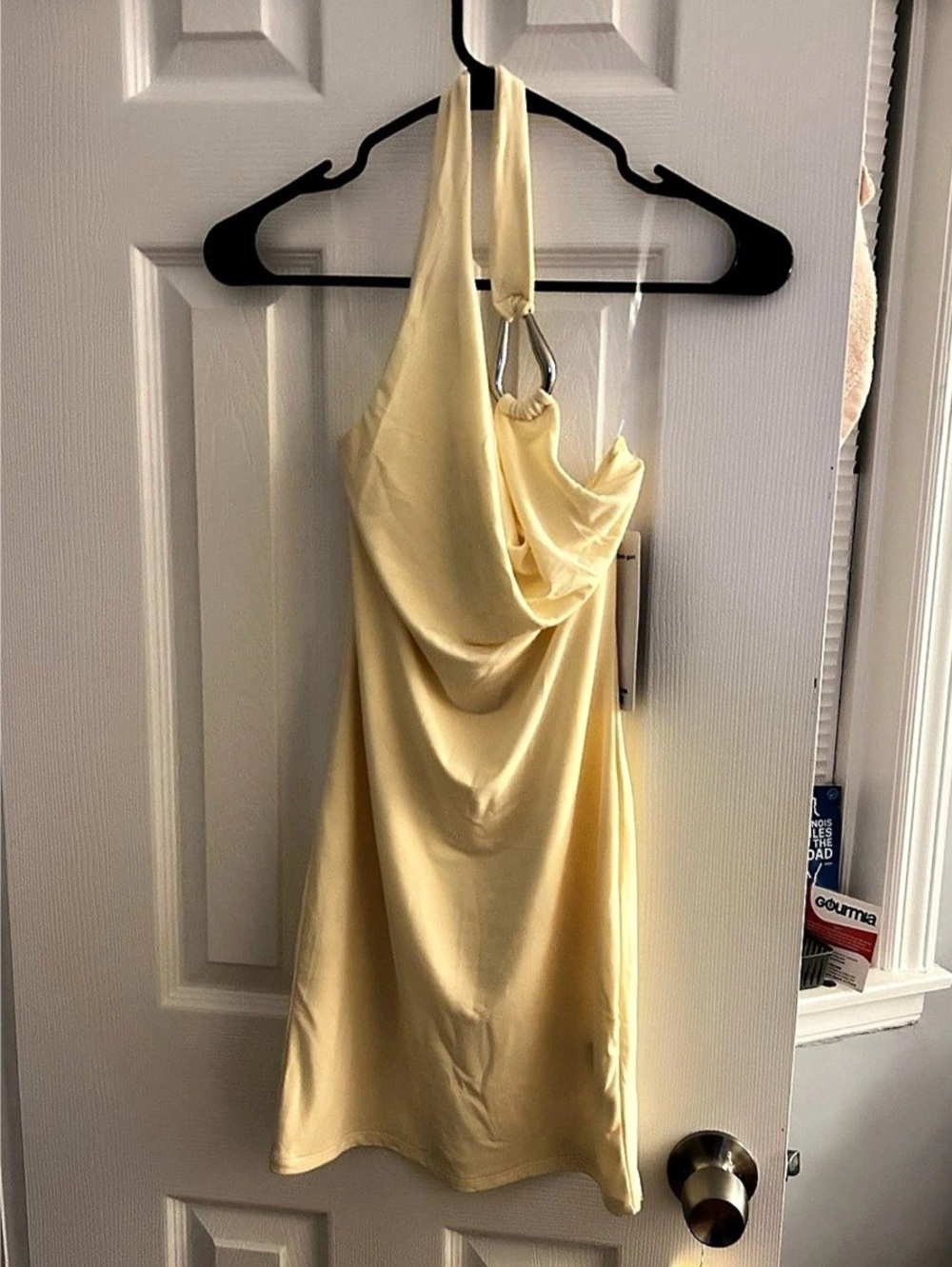 madden girl Halter Neck Minidress Yellow XS